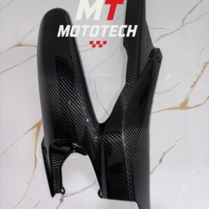 Premium Glossy Carbon Fiber Extended Rear Fender for CFMoto 675 SS / SR-R