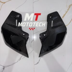 Premium Glossy Carbon Fiber Front Brake Air Scoop for CFMoto 675 SS / SR-R