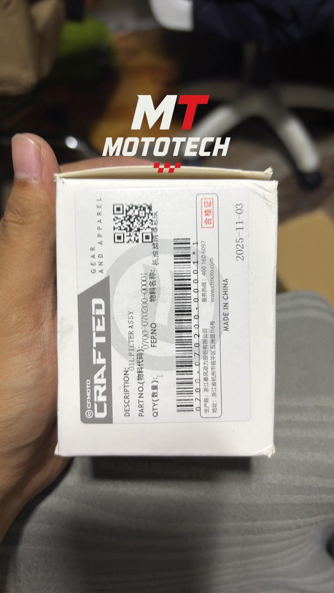 Genuine Oil Filter for 450SR